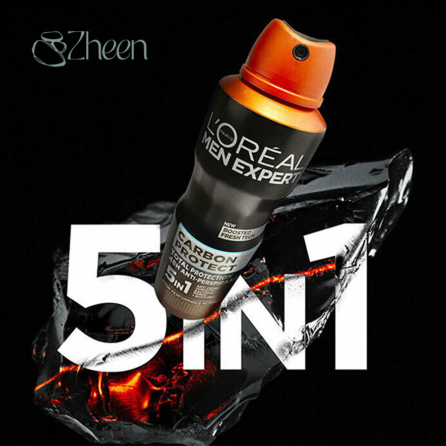 اسپری ضد تعریق Carbon protect لورال مردانه | 250 میل